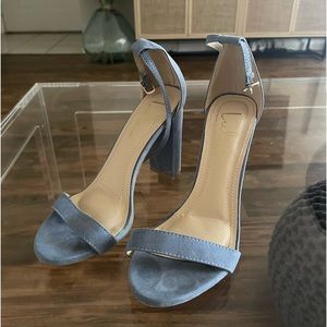 Lulus blue block heel